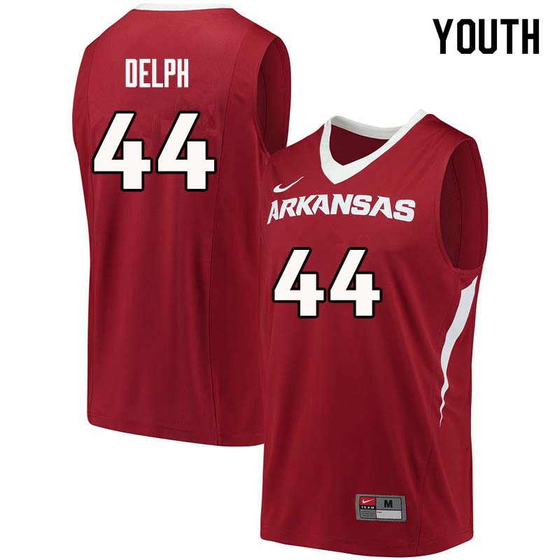 Youth#44 Marvin Delph Arkansas Razorback College Basketball Jerseys Sale-Cardinal
